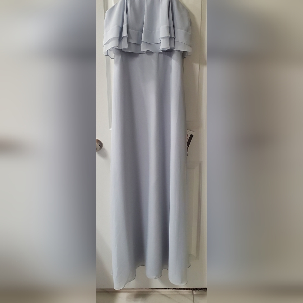 Sorella Vita Bridesmaid Dress Strapless Pale Blue Size 12